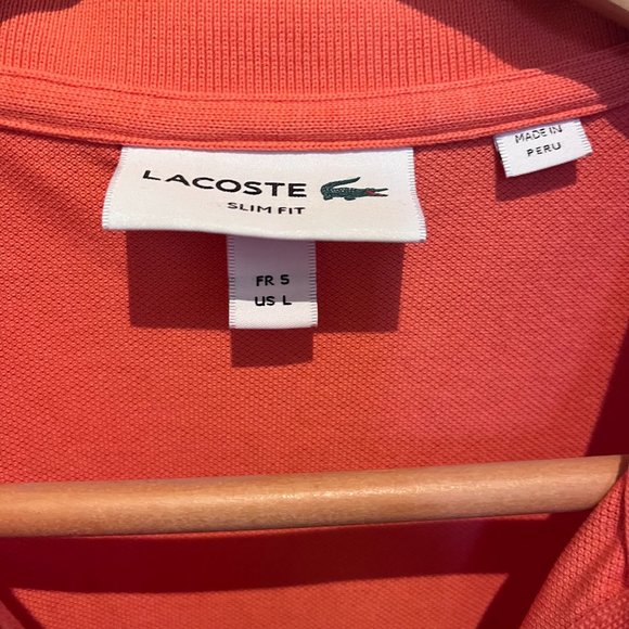 Polo Lacoste Orange - Picture 3 of 4